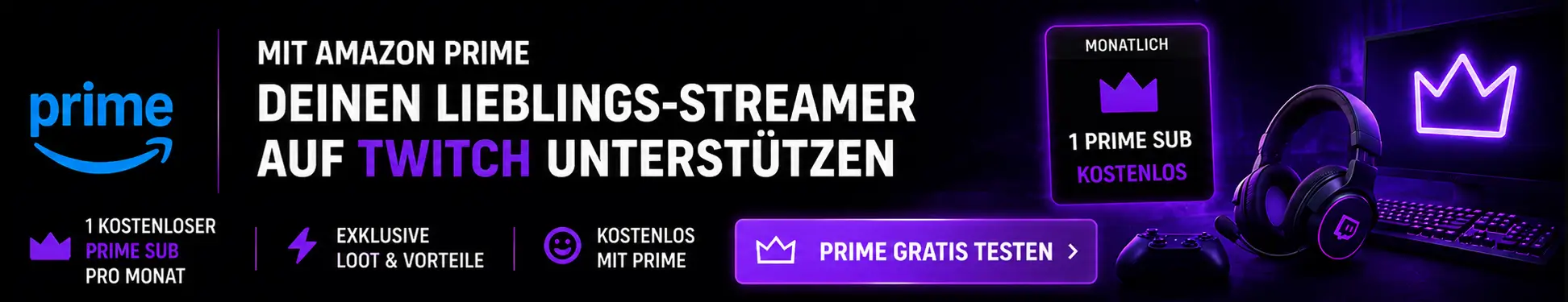 Amazon Prime für Gamer