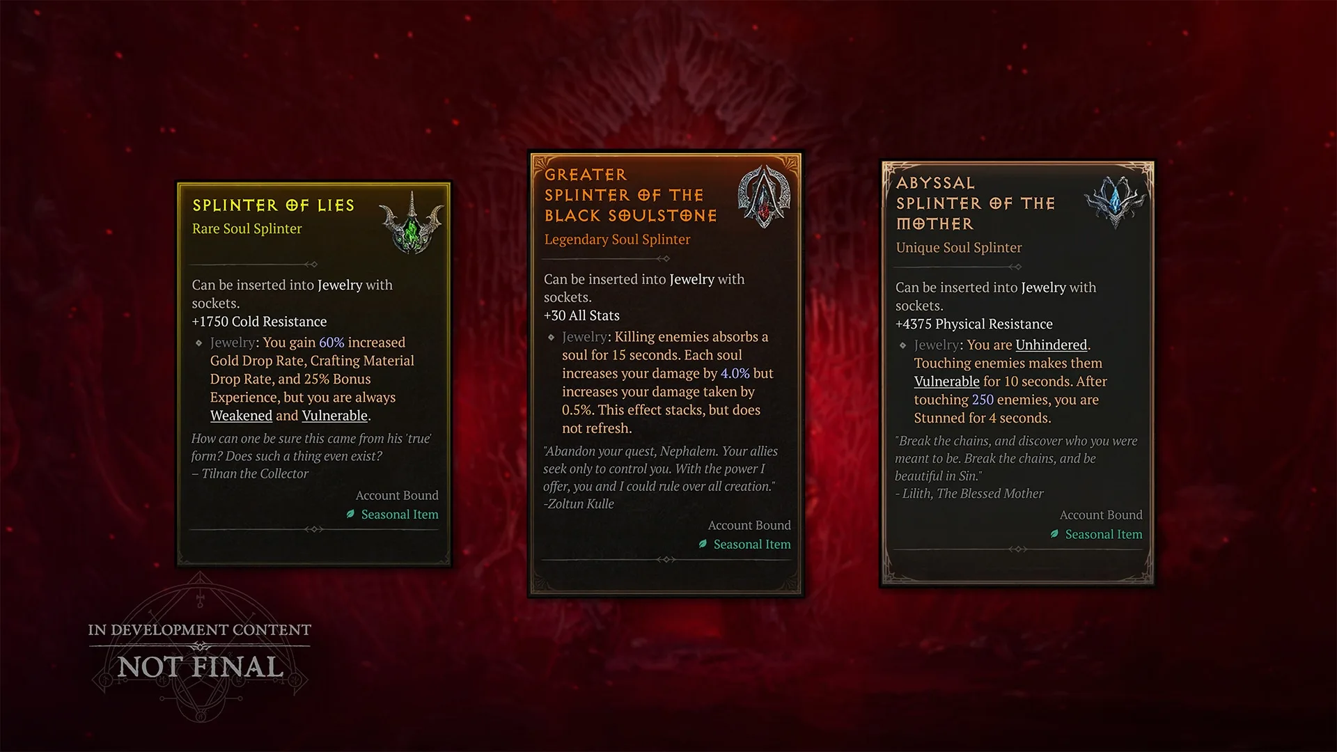 Diablo 4 Season 15 Soul Splinters: Effects & Drawbacks