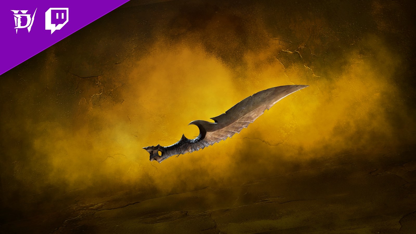 Twitch-Drop nach 2 Stunden: Gezackter Strumpfdolch, ein kosmetischer Dolch für Diablo 4