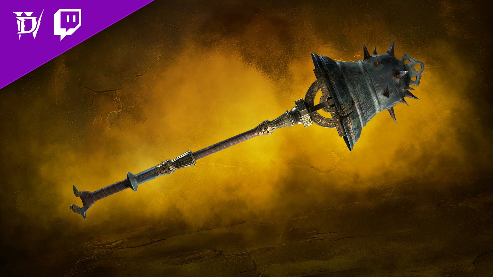 Twitch-Drop nach 6 Stunden: Totengeläut, ein kosmetischer Zweihandstreitkolben für Diablo 4